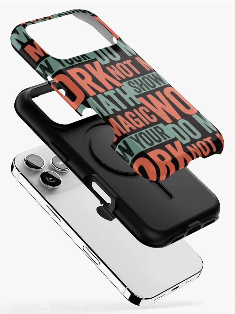 Thumbnail 2 of 4, iPhone Case, Do Math Not Magic, Math Lover, Funny Math, Gift for Math Lover, Math Teacher Gift, Retro Math Teacher, Back To School designed and sold by DesignDenDo ⭐⭐⭐⭐⭐.