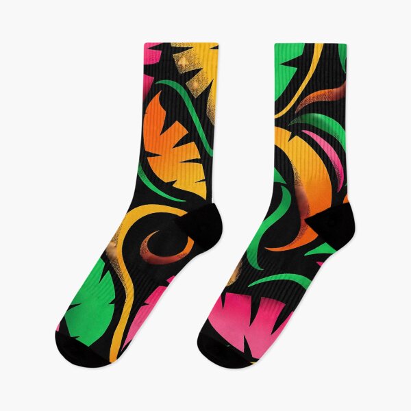 Item preview, Vibrant Neon Tropical Leaves Pattern designed and sold by tretyakov.