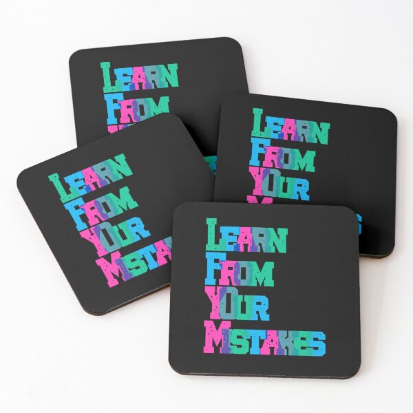 Item preview, Learn from Your Mistakes – Motivational Quote Design designed and sold by Elviqus Shop.