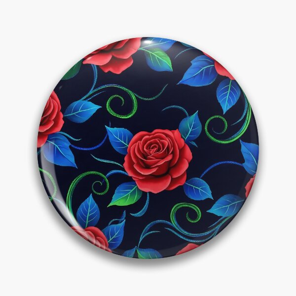 Item preview, Vibrant Dark Floral Rose Pattern designed and sold by tretyakov.
