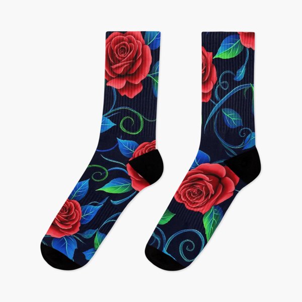 Item preview, Vibrant Dark Floral Rose Pattern designed and sold by tretyakov.
