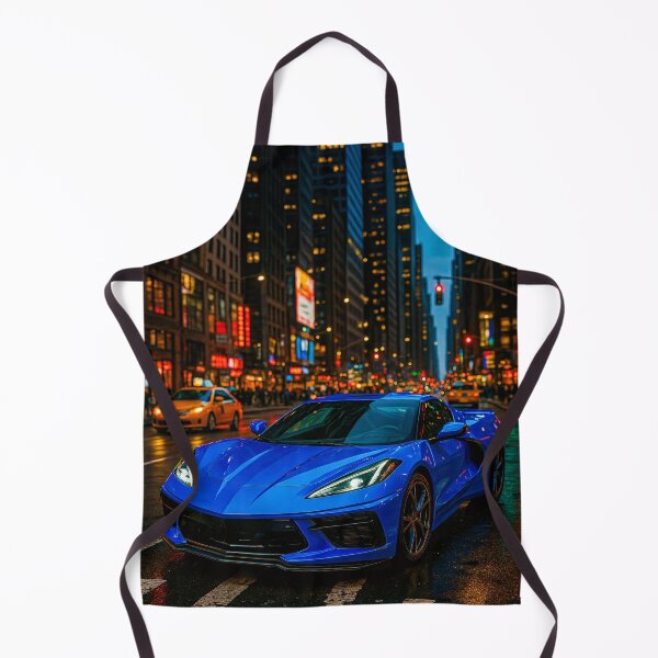 Item preview, Modern Supercar Shining Under Neon Lights In Downtown Traffic designed and sold by RevUpDesign.