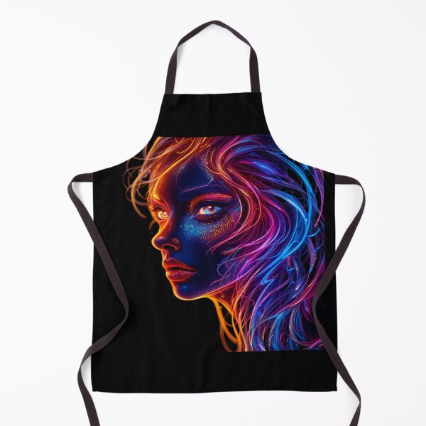 Item preview, Neon Radiant Pup Woman Create Captivating Digital Art designed and sold by ART ATTACK ZONE.