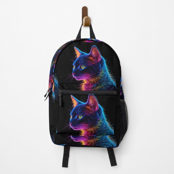 Item preview, Neon Luminous Feline Portraits Create Captivating Digital Art designed and sold by ART ATTACK ZONE.