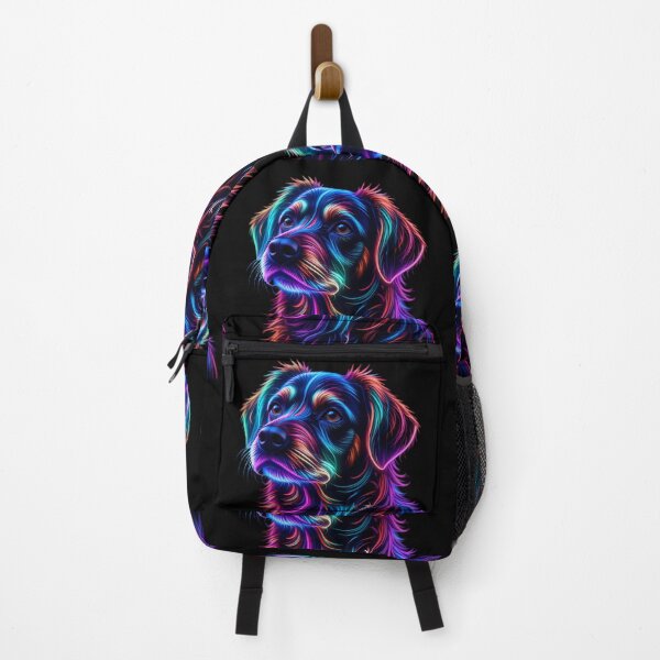 Item preview, Neon Celestial Canine Portraits Create Captivating Digital Art designed and sold by ART ATTACK ZONE.