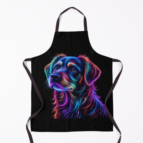 Item preview, Neon Celestial Canine Portraits Create Captivating Digital Art designed and sold by ART ATTACK ZONE.