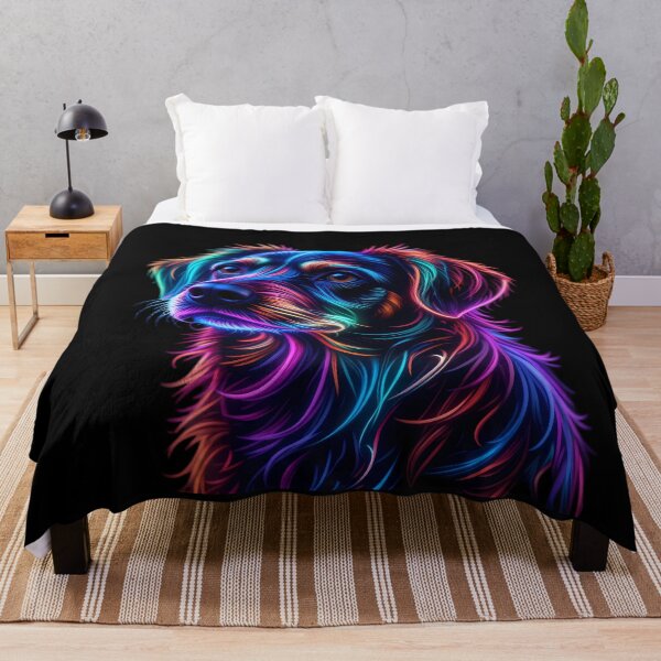 Item preview, Neon Celestial Canine Portraits Create Captivating Digital Art designed and sold by ART ATTACK ZONE.