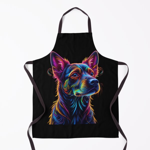 Item preview, Neon Stellar Shepherd Portraits Create Captivating Digital Art designed and sold by ART ATTACK ZONE.