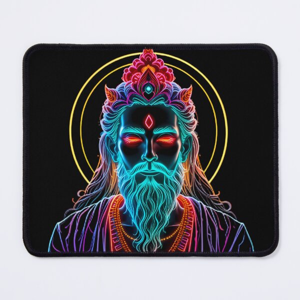 Item preview, Neon Divine Glow Portraits Create Captivating Digital Art designed and sold by ART ATTACK ZONE.