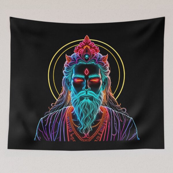 Item preview, Neon Divine Glow Portraits Create Captivating Digital Art designed and sold by ART ATTACK ZONE.