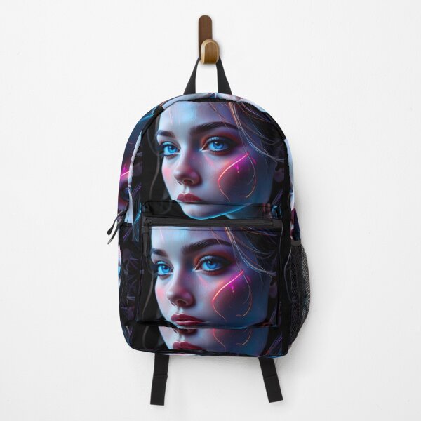 Item preview, Neon Sublime Spectrum Portraits Create Captivating Digital Art designed and sold by ART ATTACK ZONE.