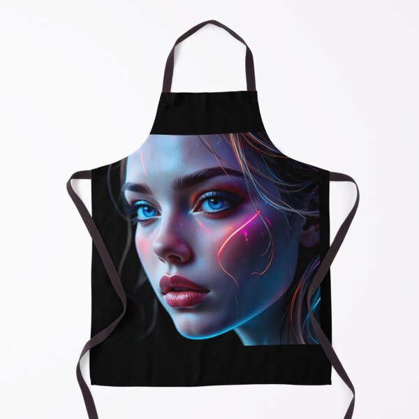 Item preview, Neon Sublime Spectrum Portraits Create Captivating Digital Art designed and sold by ART ATTACK ZONE.