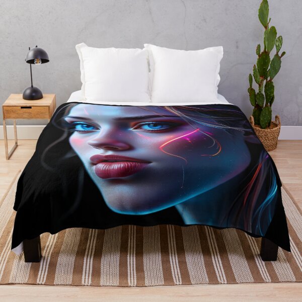 Item preview, Neon Sublime Spectrum Portraits Create Captivating Digital Art designed and sold by ART ATTACK ZONE.