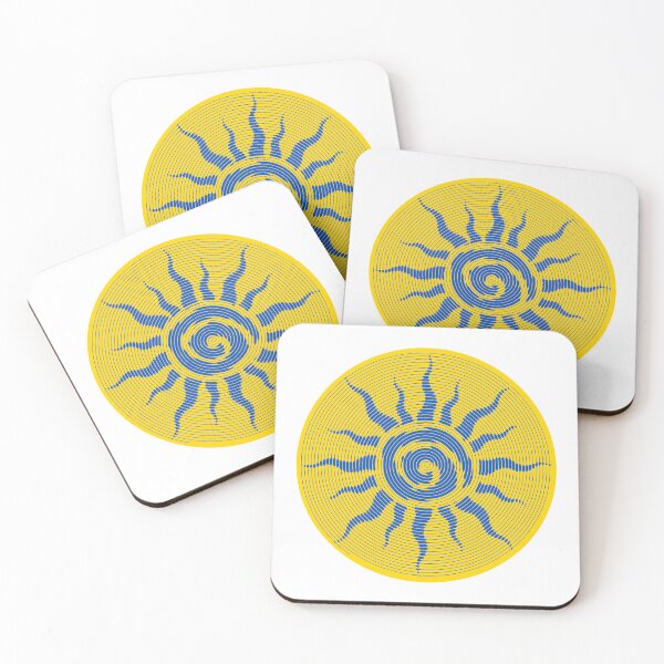 Item preview, blue sun spiral boho aesthetic designed and sold by parting-spirals.