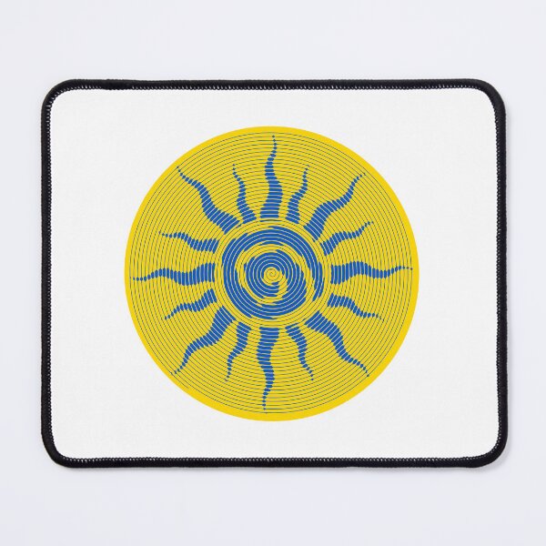 Item preview, blue sun spiral boho aesthetic designed and sold by parting-spirals.