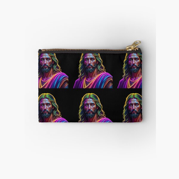 Item preview, God Symphony Neon Art Jesus Vibrant Digital Expressions designed and sold by ART ATTACK ZONE.