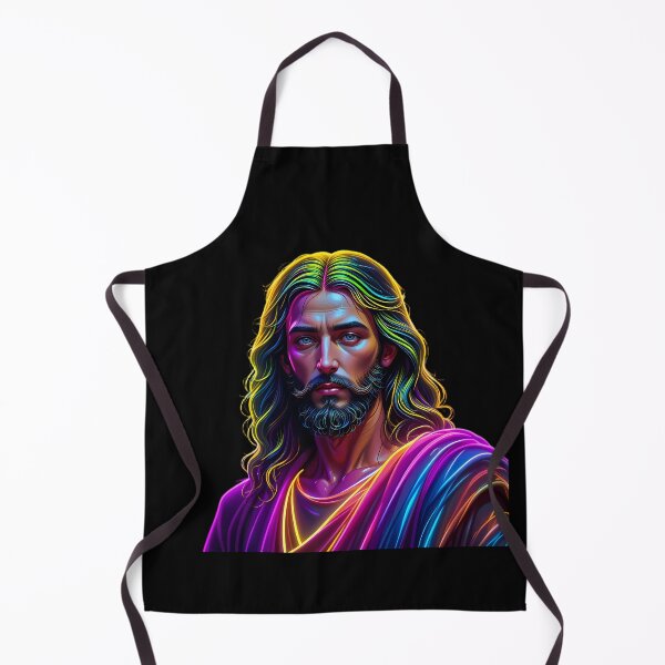 Item preview, God Symphony Neon Art Jesus Vibrant Digital Expressions designed and sold by ART ATTACK ZONE.