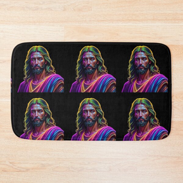 Item preview, God Symphony Neon Art Jesus Vibrant Digital Expressions designed and sold by ART ATTACK ZONE.