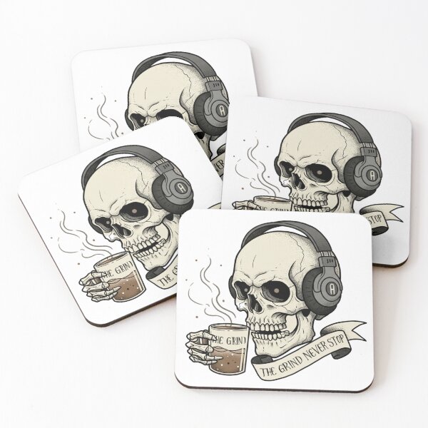 Item preview, The Grind Never Stops Skeleton designed and sold by PosiPrints.