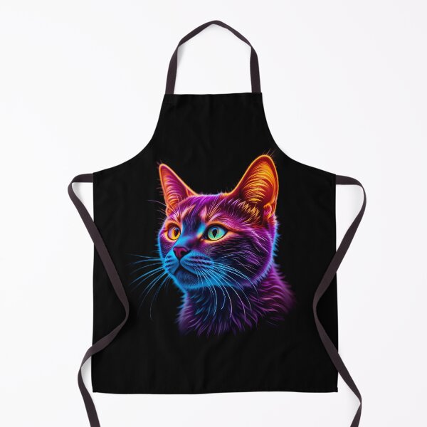 Item preview, Cute Cat Neon Art Jesus Vibrant Digital Expressions designed and sold by ART ATTACK ZONE.