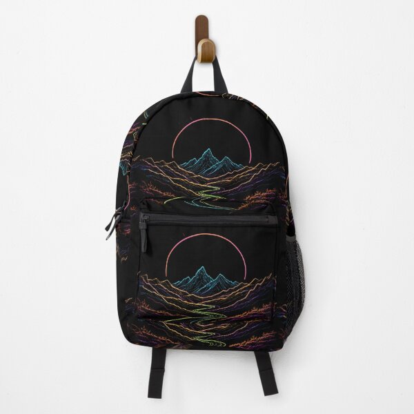 Item preview, Landscape Mountains Neon Art Jesus Vibrant Digital Expressions designed and sold by ART ATTACK ZONE.