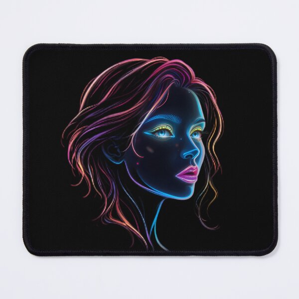 Item preview, Woman Girl Neon Art Jesus Vibrant Digital Expressions designed and sold by ART ATTACK ZONE.