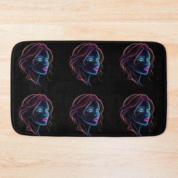 Item preview, Woman Girl Neon Art Jesus Vibrant Digital Expressions designed and sold by ART ATTACK ZONE.