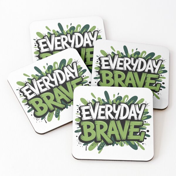 Item preview, Everyday Brave Typography Art designed and sold by ZodiacLuck888.