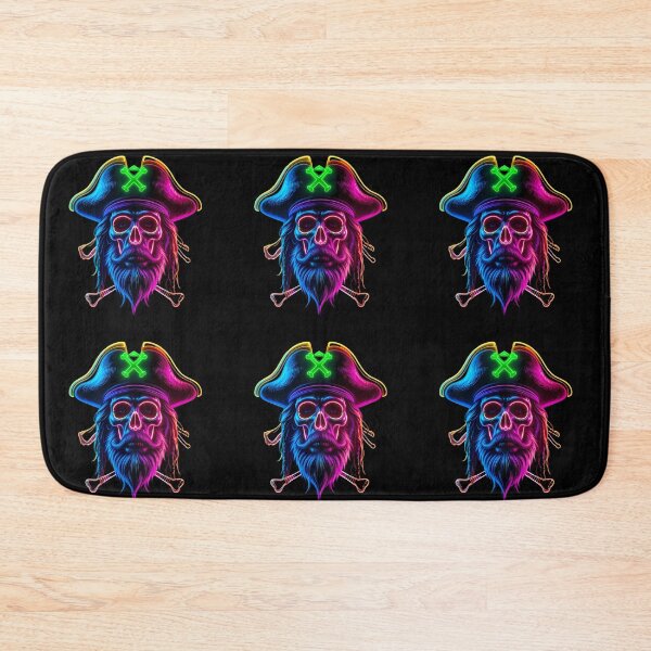 Item preview, Pirate Ocean Neon Art Jesus Vibrant Digital Expressions designed and sold by ART ATTACK ZONE.