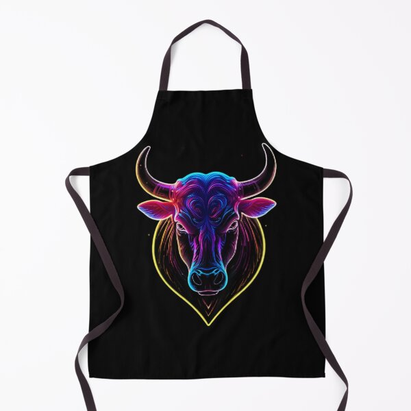 Item preview, Bull Warrior  Neon Art Jesus Vibrant Digital Expressions designed and sold by ART ATTACK ZONE.