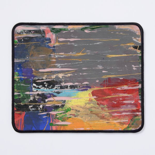 Item preview, Colorful Bold Lines Abstract Contemporary Modern Painting Textured Pink and Yellow designed and sold by pngrktes-art.