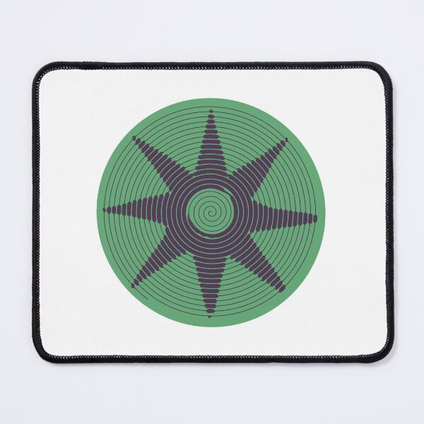 Item preview, dark green grunge star spiral designed and sold by parting-spirals.