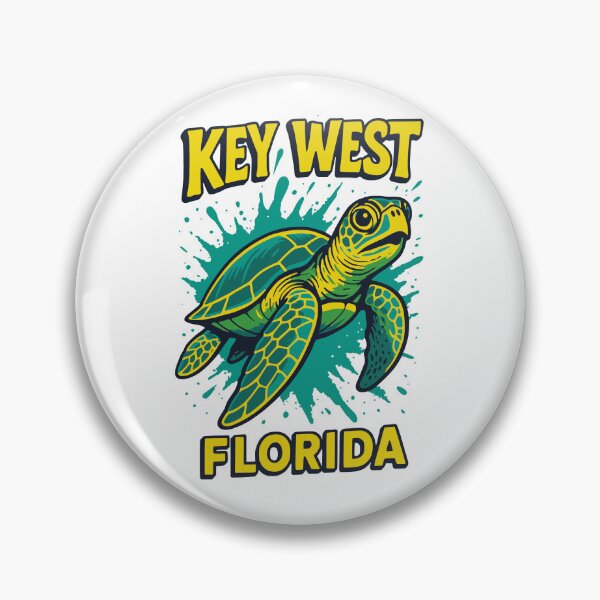 Item preview, Key West Florida Sea Turtle Cartoon Design designed and sold by JackCurtis1991.