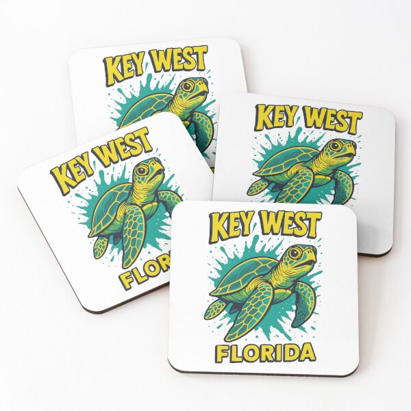 Item preview, Key West Florida Sea Turtle Cartoon Design designed and sold by JackCurtis1991.