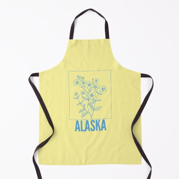 Item preview, Alaska Forget Me Not Flower – Vintage Minimalist Blue and Yellow designed and sold by ForgotSouvenir.