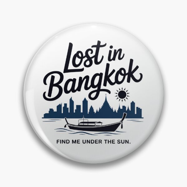 Item preview, Lost in Bangkok Thailand Travel Souvenir - Find Me Under The Sun designed and sold by PixelMuse2024.