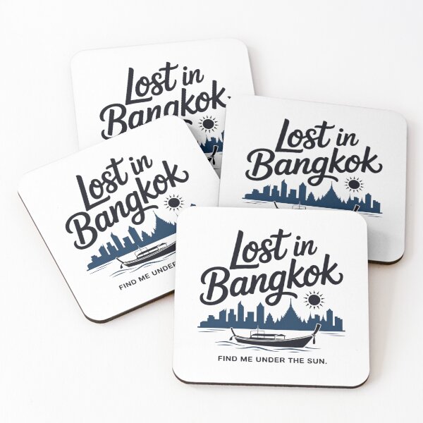Item preview, Lost in Bangkok Thailand Travel Souvenir - Find Me Under The Sun designed and sold by PixelMuse2024.