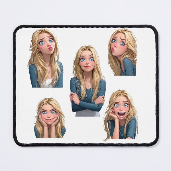 Item preview, Animated Character Expressing Stickers Various Emotions and Facial Expressions designed and sold by LoveLaxmi Arts.