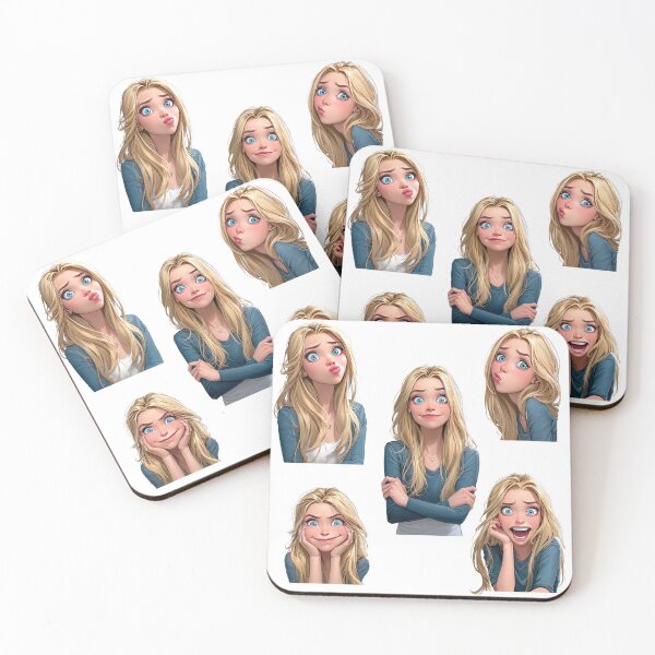 Item preview, Animated Character Expressing Stickers Various Emotions and Facial Expressions designed and sold by LoveLaxmi Arts.