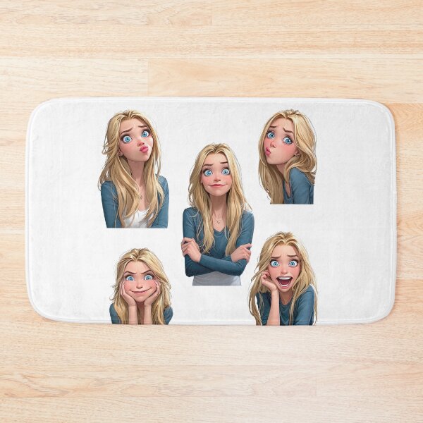 Item preview, Animated Character Expressing Stickers Various Emotions and Facial Expressions designed and sold by LoveLaxmi Arts.