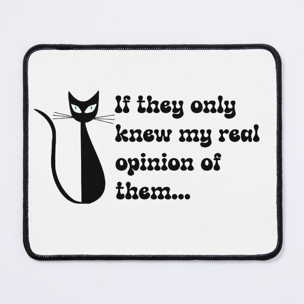 Item preview, This Midcentury Cat's Real Opinion designed and sold by WandaRichards.