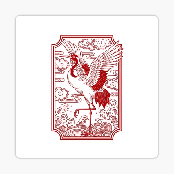 Item preview, Soaring Crane: Symbol of Auspiciousness designed and sold by schwa24jpn.