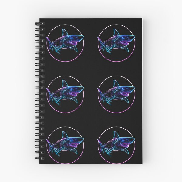 Item preview, Shark Attack Neon Marine Animal Mystical Art Collection designed and sold by ART ATTACK ZONE.