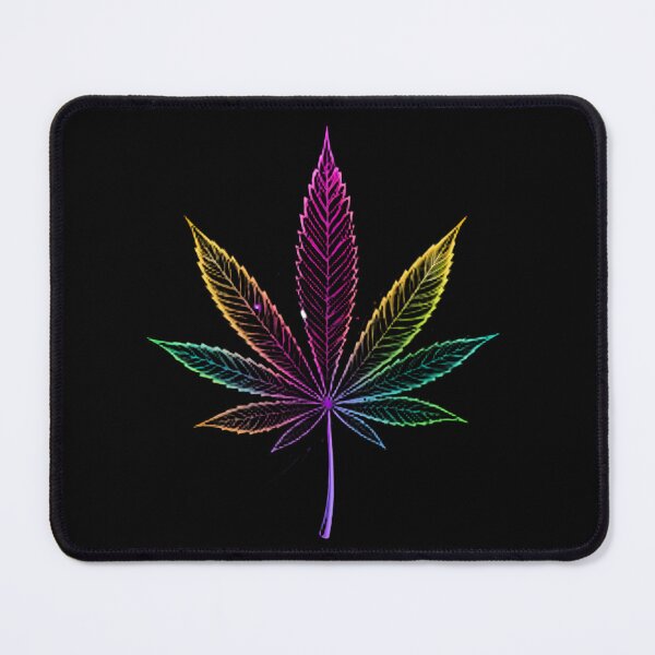 Item preview, Marijuana Leaf Neon Marine Animal Mystical Art Collection designed and sold by ART ATTACK ZONE.