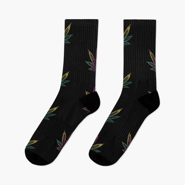 Item preview, Marijuana Leaf Neon Marine Animal Mystical Art Collection designed and sold by ART ATTACK ZONE.