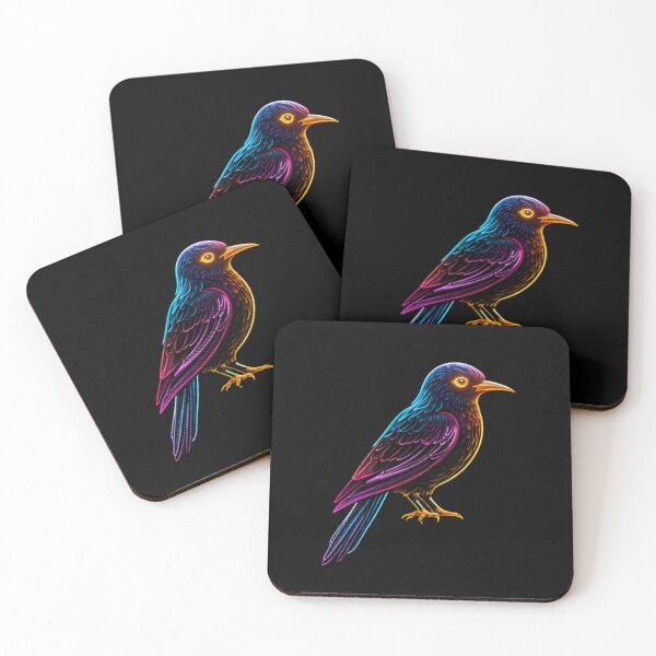 Item preview, Bird Chill Neon Marine Animal Mystical Art Collection designed and sold by ART ATTACK ZONE.