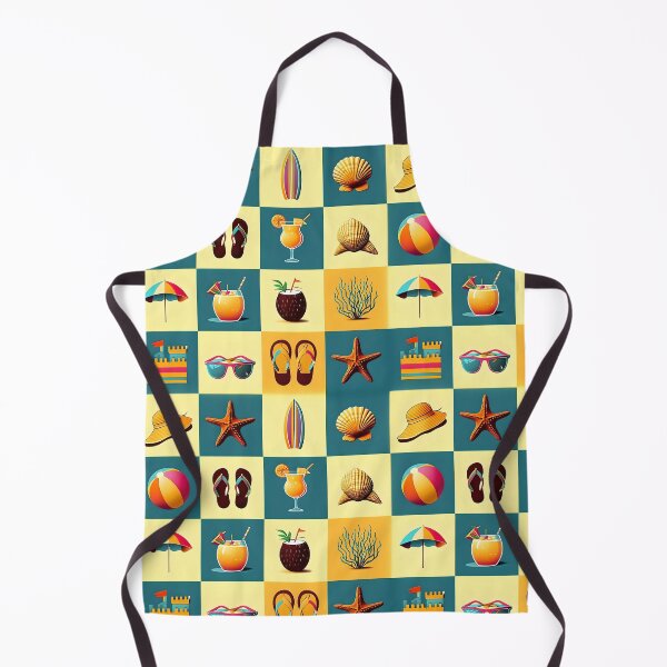 Item preview, Beach Objects Pattern Design designed and sold by PrintandJoy.