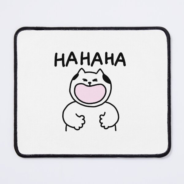 Item preview, a Cat laughing out loud designed and sold by superbaechoo.