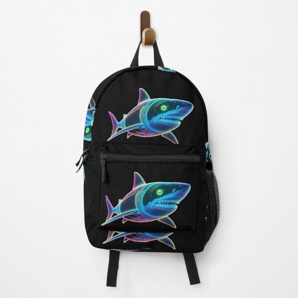 Item preview, Cool Shark Neon Marine Animal Mystical Art Collection designed and sold by ART ATTACK ZONE.