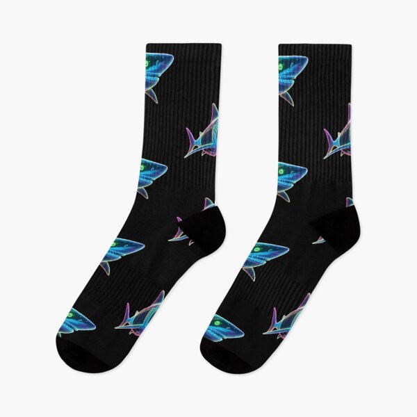 Item preview, Cool Shark Neon Marine Animal Mystical Art Collection designed and sold by ART ATTACK ZONE.